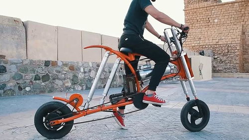 牛人自制可升降電動(dòng)單車,車身可隨意升高降低,騎上大街道超有范